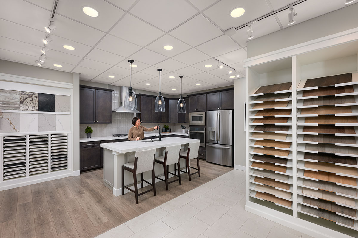 Wide shot of Home Galllery interior